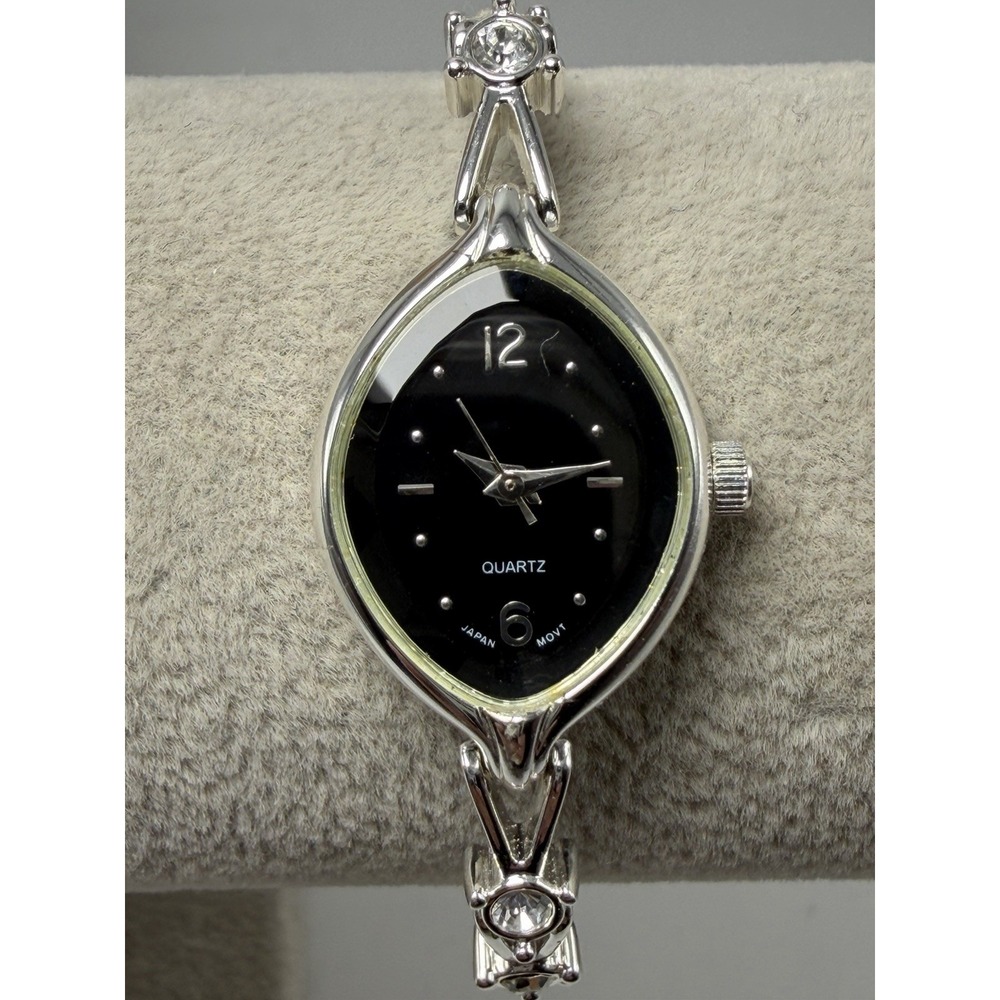 Avon F68093 New Battery Ladies Watch 17MM 7.5" Faceted Crystal